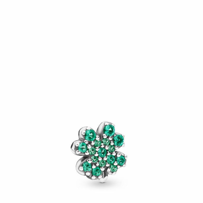 Pandora Radiant Green Clover Petite Charm Silver Egypt EA5120934